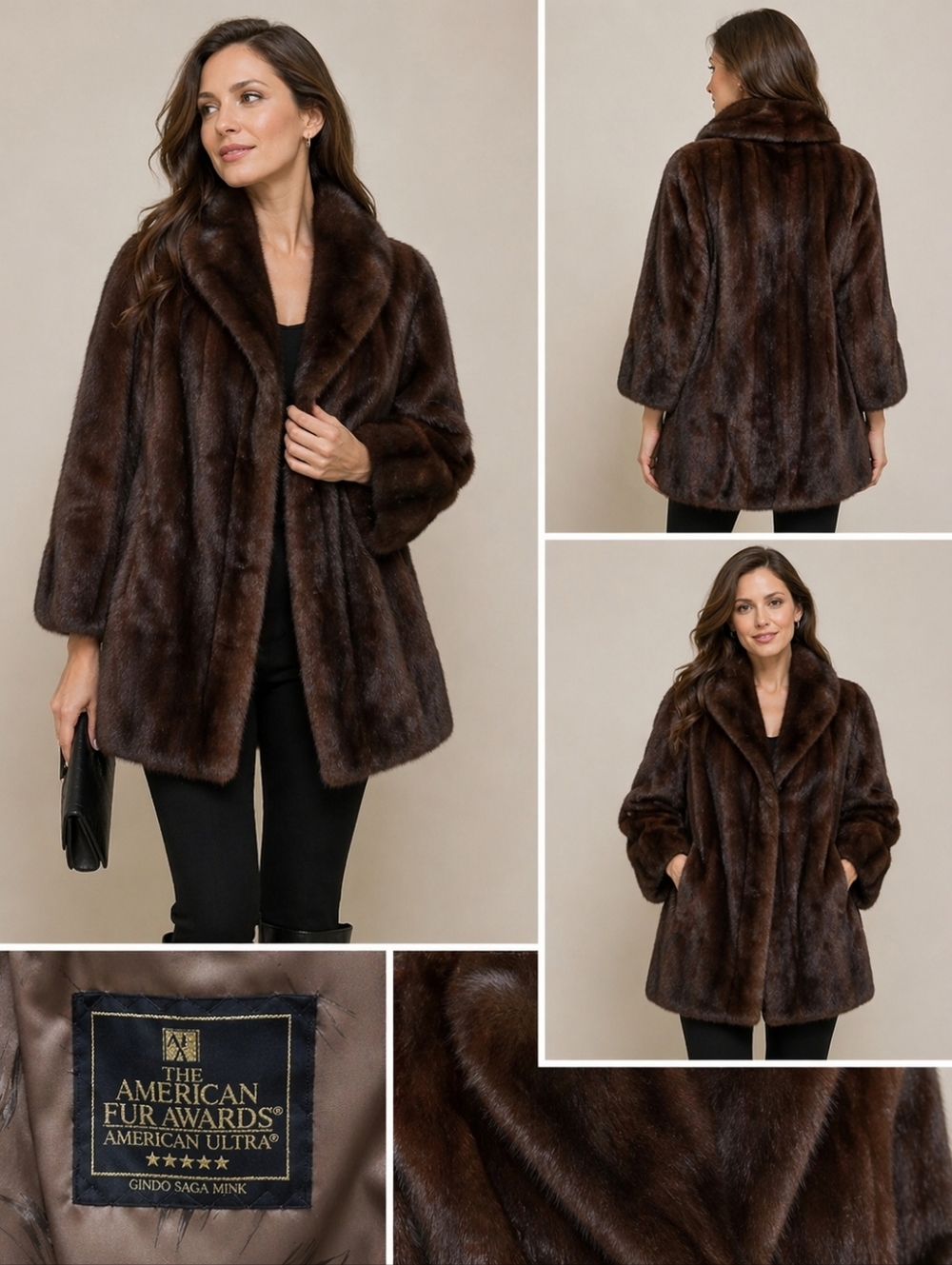 Beautiful Jindo mink coat like ne M / L